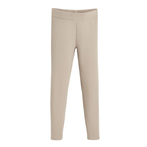 Cuyana fleece leggings in stone
